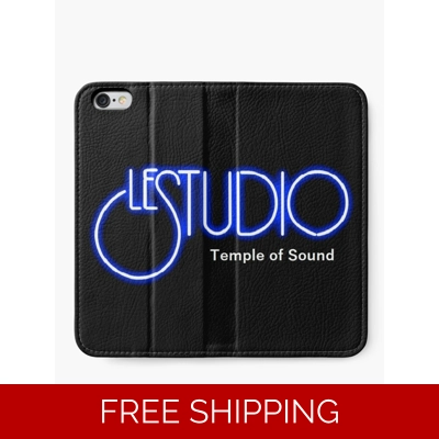 Le Studio Iphone Wallet A White & Blue Logo TOS White